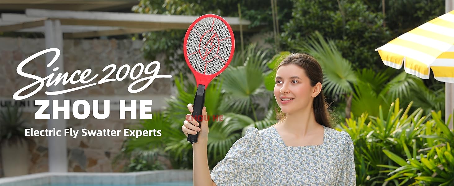 Electric Fly Swatter 2 Pack (Red &amp;amp; Blue)