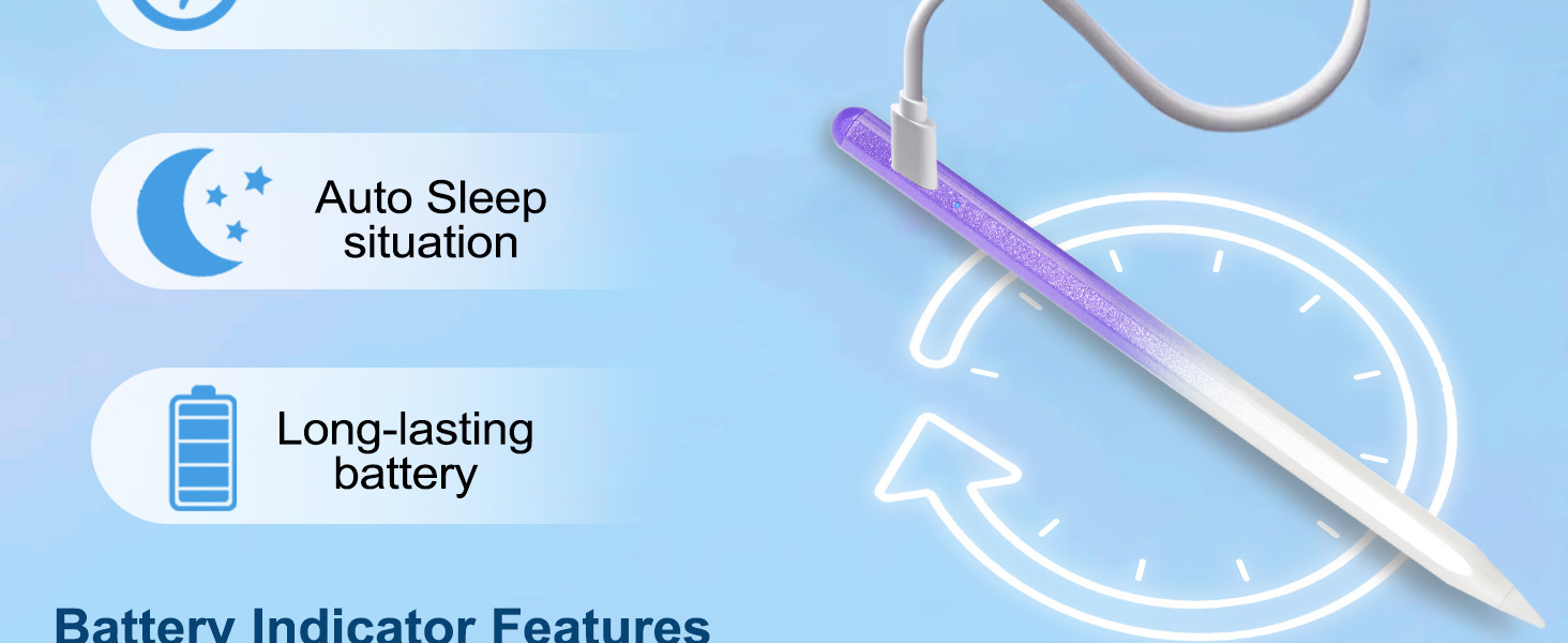 Purple stylus pen for ipads