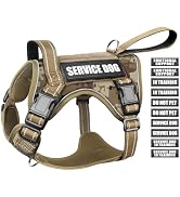 WINSEE Tactical Dog Harness, No Pull Dog Harness for Medium Large Dogs with Handle &amp; Molle, Milit...