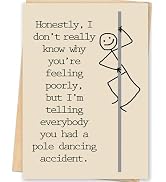 FANCYLUCKY Funny Get Well Soon Card Gift, Feel Better Gifts For Women Men, Humor Speedy Surgery R...