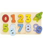 Le Toy Van - Wooden Figures Counting Puzzle Toy | Suitable for Age 18+ Months