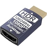 AviWrap HDMI 2.1 EDID Emulator Passthrough,HDR HDMI 2.0 1080p@240Hz Male to Female Adapter, Wide ...