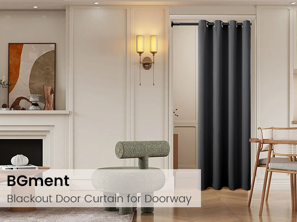 Blackout Door Curtain for Doorway