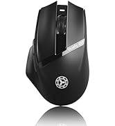 Uciefy Z07 Bluetooth Wireless Mouse, Dual Mode (2.4G+BT5.1) Bluetooth Mouse, USB C Rechargeable M...