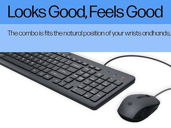 A+ PR - HP 150 Wired Mouse and Keyboard (Elephanta Combo) - B09Y2KDJXY