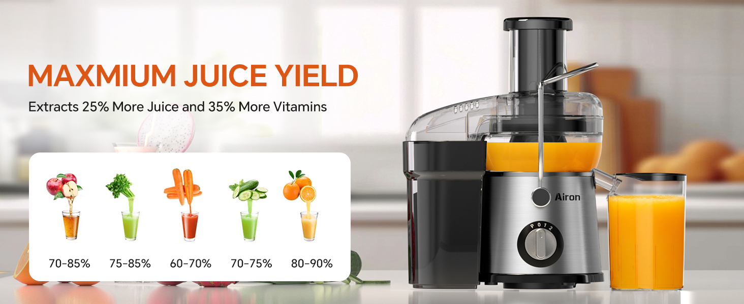 MAXMIUM JUICE YIELD