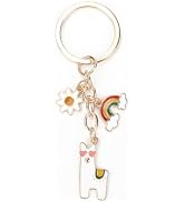 SHTALHST Alpaca Keychain,Stunning Rainbow Keychain Gifts for Women,Bestie Gifts,Friend Keychain. ...