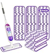 Reusable Mop Pads Compatible with Swiffer PowerMop, Microfiber Mop Pads Replacement Washable Mop ...