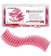 Chanzon 100pcs UL Listed Heat Shrink Butt Connectors Waterproof Marine Grade 3:1 Ratio Solder Sea...