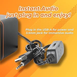 USB and aux speakers plug and play speakers travel speakers for laptop