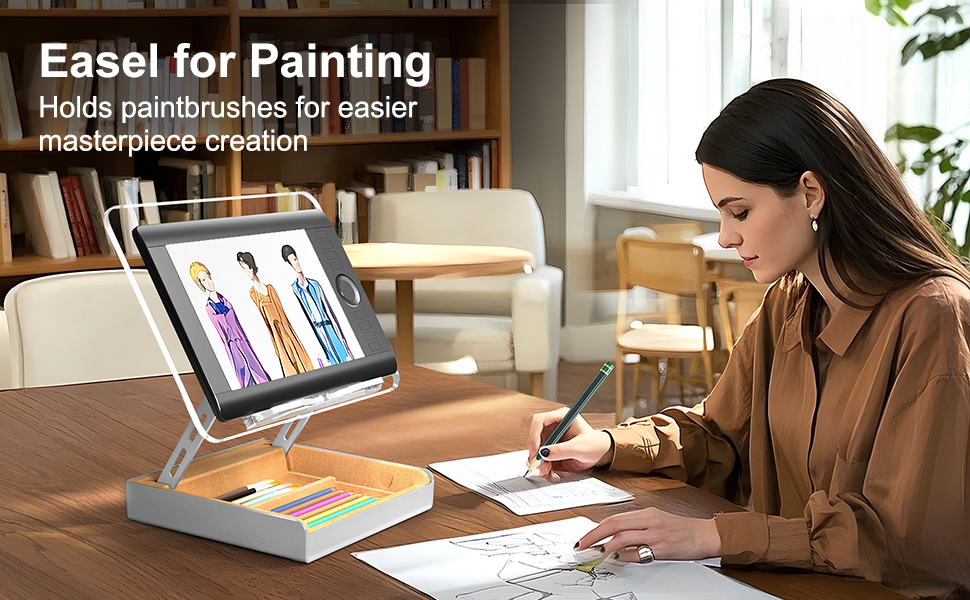 Easel for Painting Holds paintbrushes for easier masterpiece creation