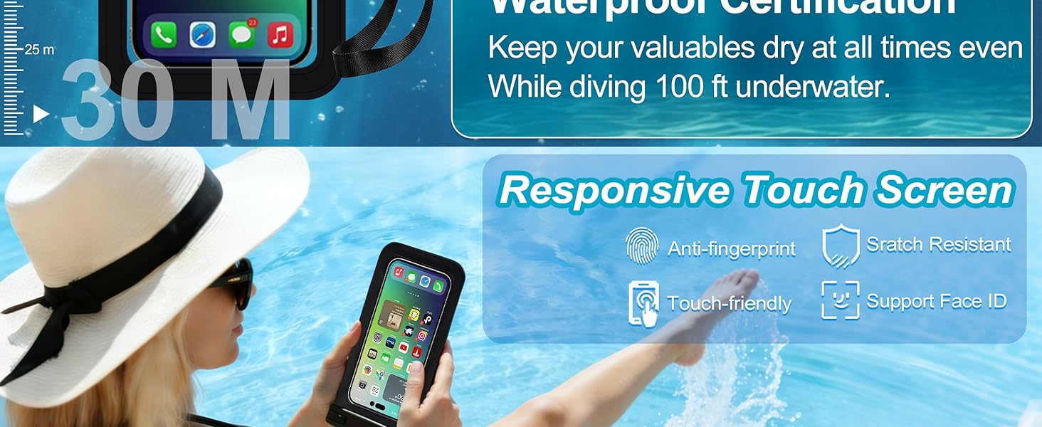 Multicolor Universal Waterproof Phone Pouch