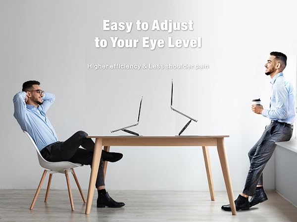 Tool-free adjustable laptop stand Easy adjustable laptop stand