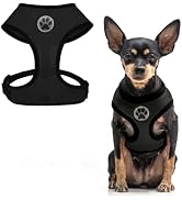 BINGPET Small Dog Harness - Breathable Mesh Puppy Cat Harnesses - No Pull Adjustable Dog Harness ...