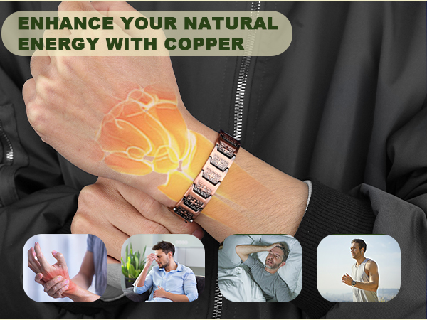 mens copper bracelet for pain relief
