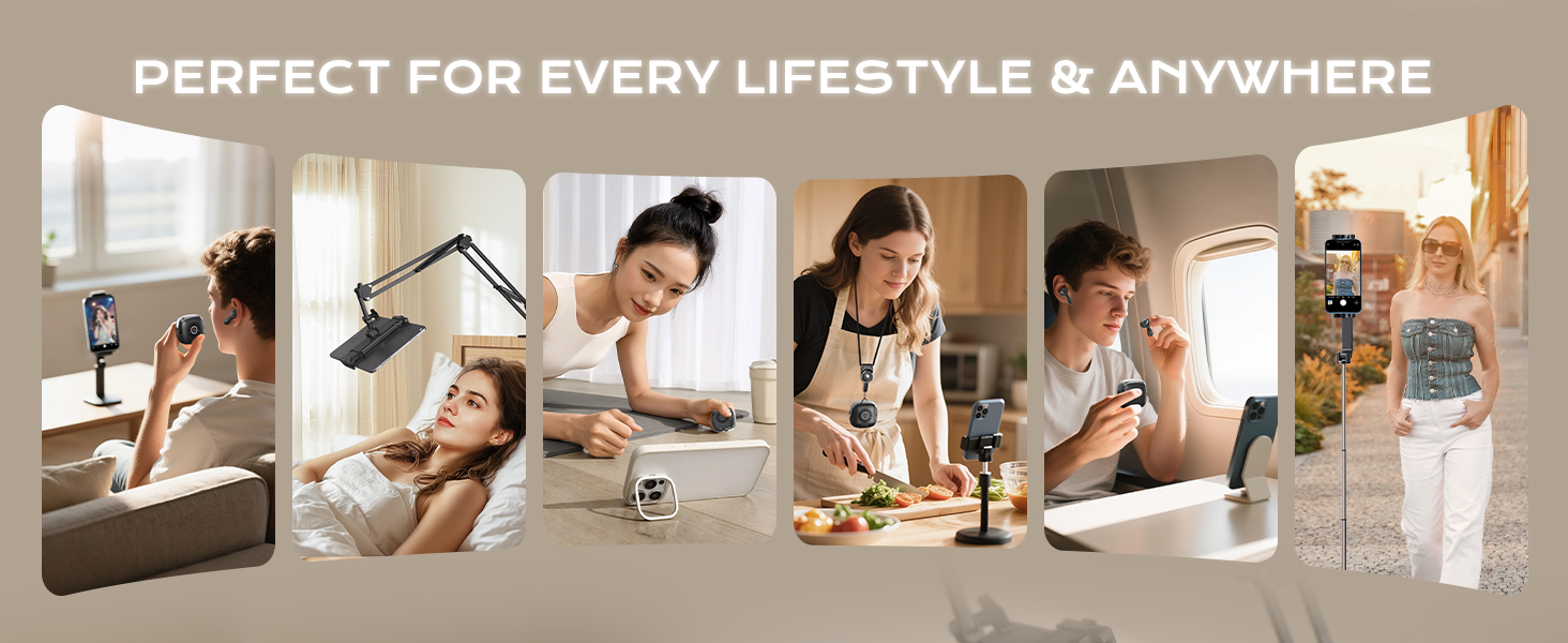 xihama B5 Tiktok Scrolling Remote Control with Wireless Earbuds