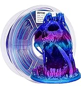 LOCYFENS PLA 3D Printer Filament, PLA Filament 1.75mm, Shiny Color Change Rainbow PLA Filament, +...