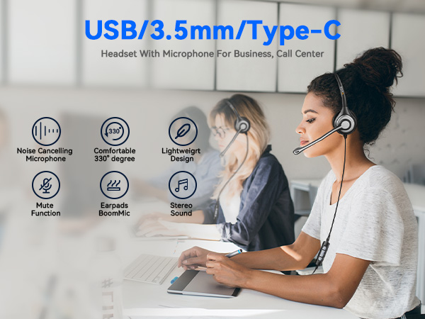 usb headset with microphone