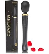 Metooka Therapeutic Cordless Massager - Powerful Massage Tool Handheld 8 Speeds 20 Patterns - Rec...