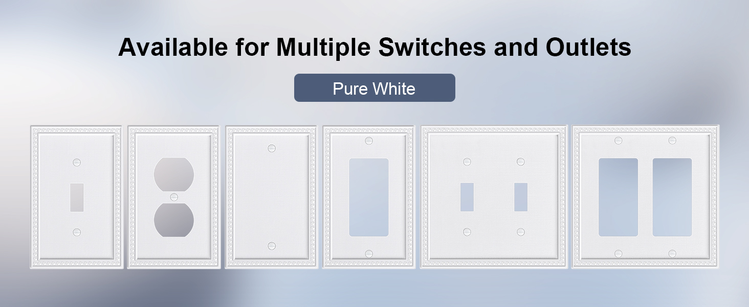 white wall plate