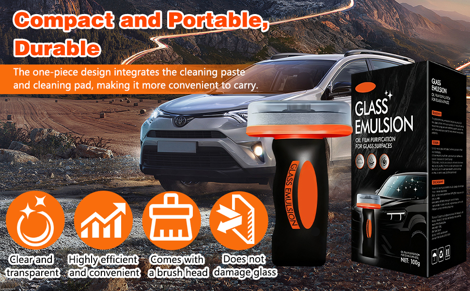 Glass Oil Film Remover for Car, Oil Film Remover for Car Windshields