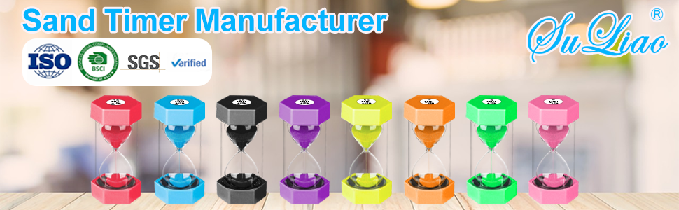 ourglass Sandglass Timer Sand Timer Sand Clock Timer 1/3/5/10/20/30 Minutes Visual Hourglass Set
