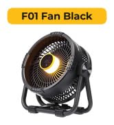 Camping fan black