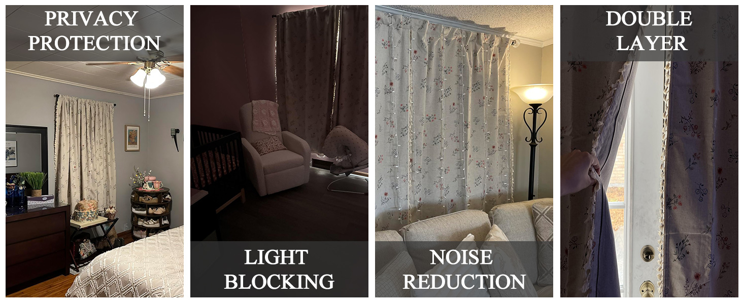 floral blackout curtains