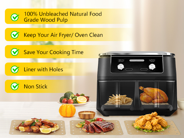 Air fryer liners