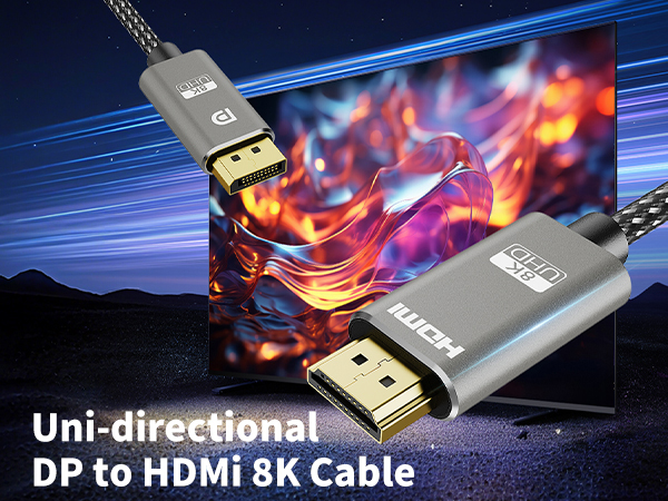 DP to hdmi cable 8k