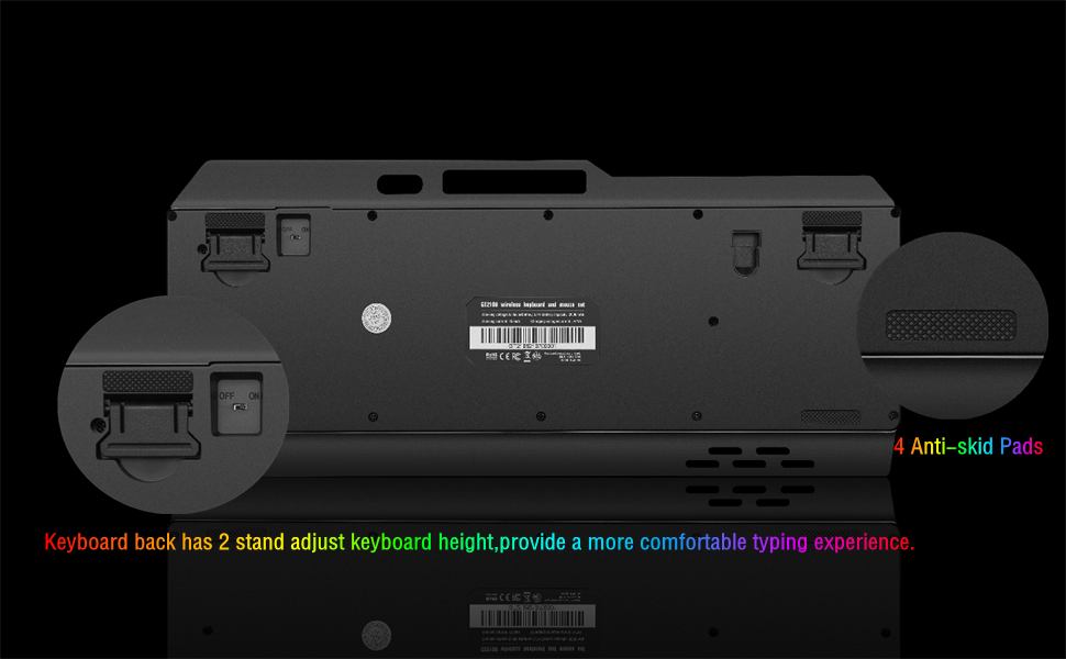 Wireless RGB Backlit Gaming Keyboard and Mouse