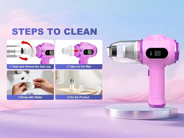 steps to clean