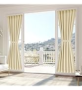 Vatge Sidelight Curtains for Front Door Privacy, 80 inch Long Sidelight Window Treatments for Gla...