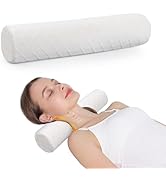 Cozyhealth Small Cervical Roll Pillow Memory Foam Neck Round Pillow, Cylinder Bolster Pillow for ...
