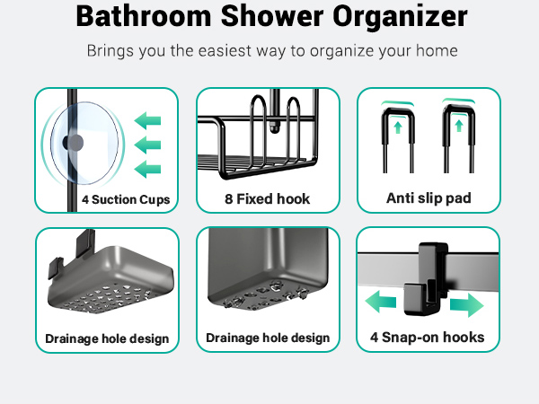 over door shower caddy