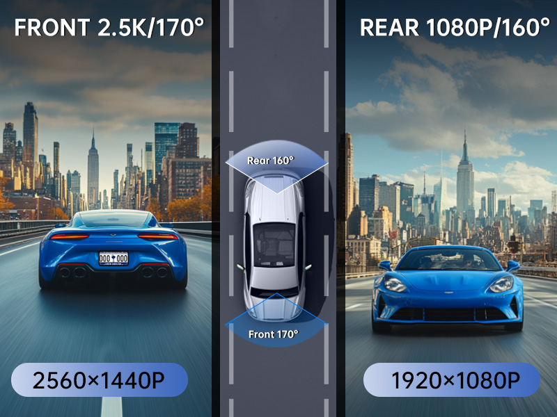 dash cam front and rear