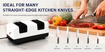 IDEAL FOR MANY STRAIGHT-EAGE KITCHEN KNIVES