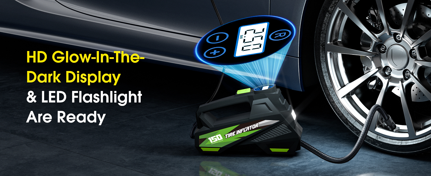 portable tire inflator for car