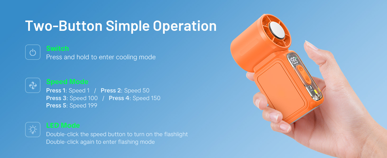 handheld cooling fan