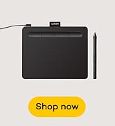 Wacom Intuos Small Graphics Drawing Tablet, includes Training &amp; Software; 4 Customizable ExpressK...