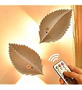 Pwysara Remote Control RGB Wall Lamp Rechargeable 3500K LED Sconce PIR Motion Sensor Night Light ...