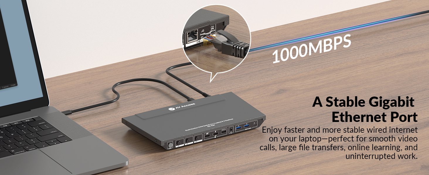 KVM Switch docking station 2 monitors