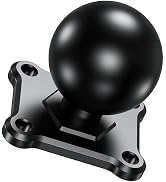 BRCOVAN 1.5'' Ball Mount Base with Aluminum Alloy 4-Hole AMPS Square Plate &amp; 1.5'' TPU Ball Adapt...