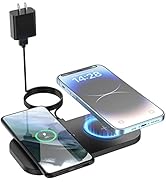 Wireless Charging Pad, JoyGeek Dual Wireless Charger for iPhone 14 Plus/14 Pro/14/13 Pro Max/Pro/...