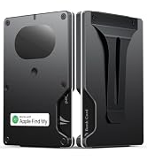 Slim Wallet for Men, Air Wallet Build in Airtag Chip, Smart Wallet Compatible with Apple Find My ...