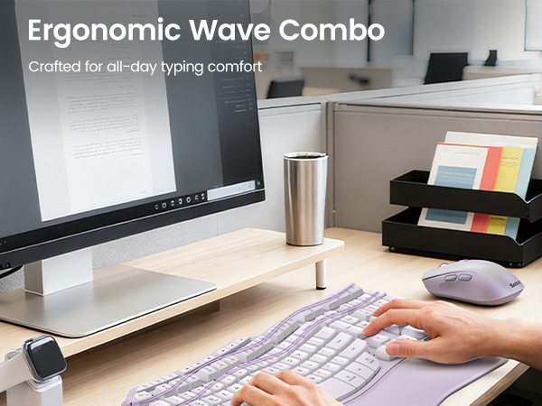Ergonomic keyboard and mouse
