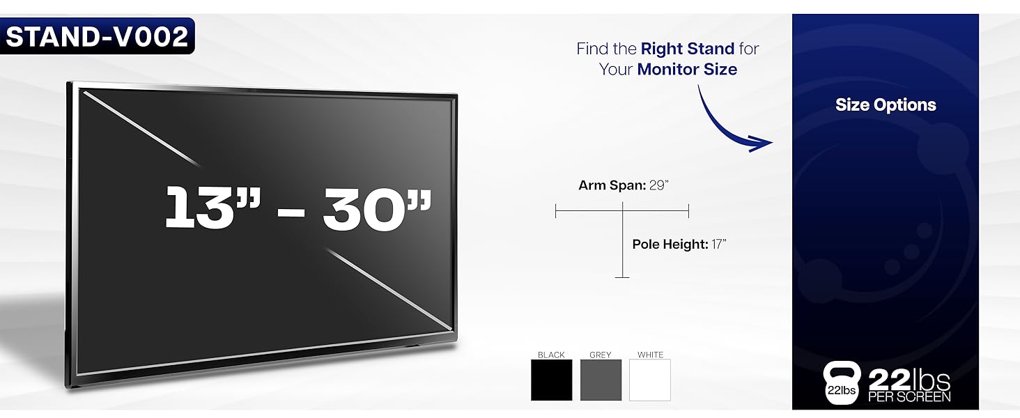 dual monitor mount adjustable desk stand clamp grommet tilt swivel rotate ergonomic setup