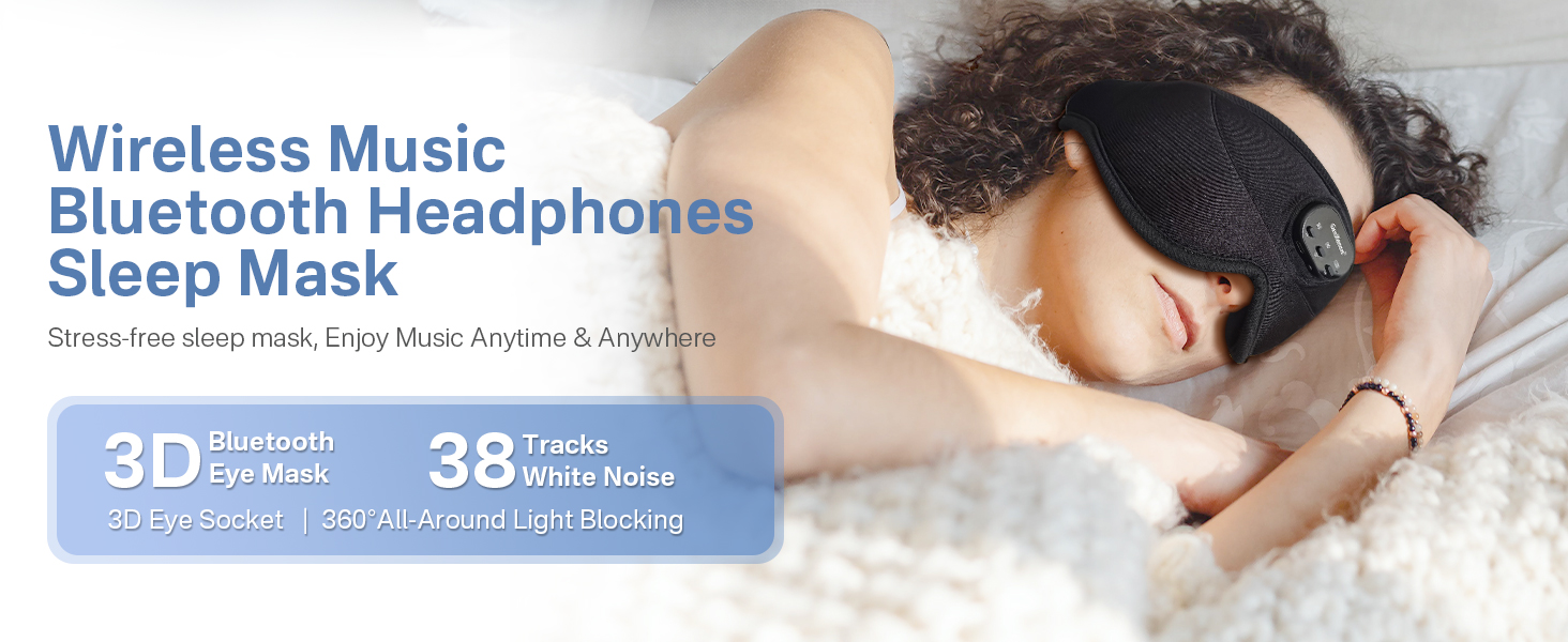 sleep mask with bluetooth headphones