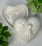 Ceramic Heart Trinket Box