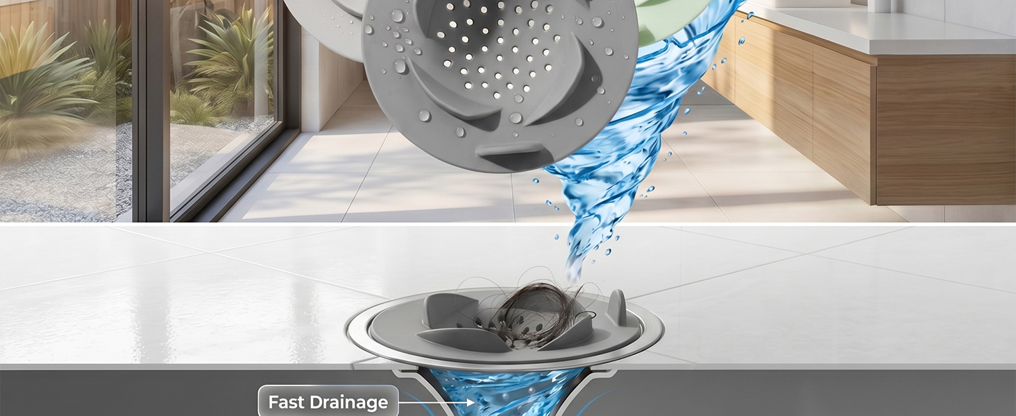4 Pack Sink Drain Strainer Set